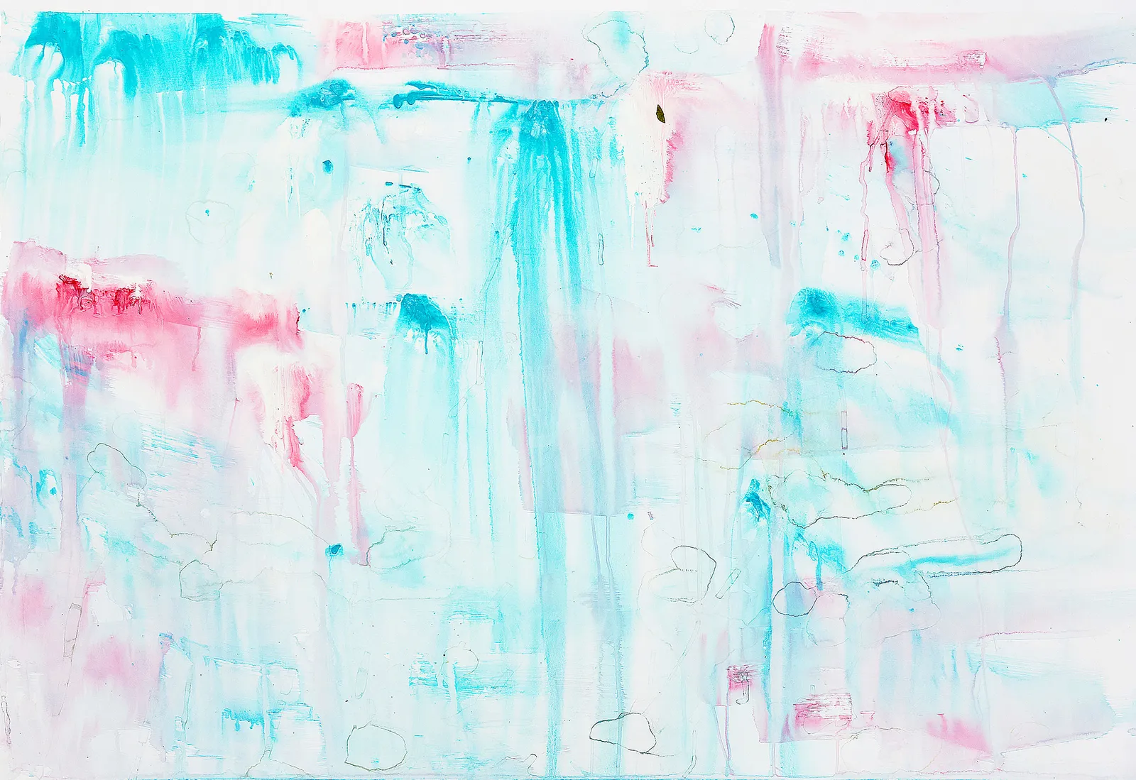 FINEM AESTATIS II, 165 X 110 CM, INK ON PAPER, 2022
