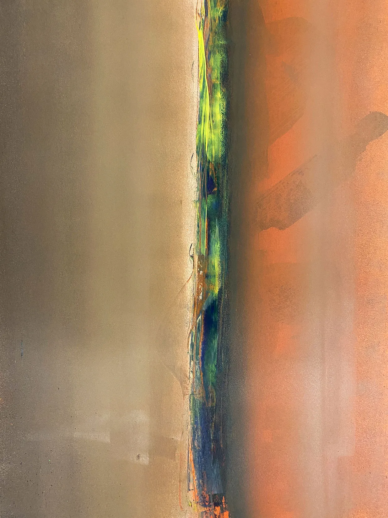 LAYERS OF MOVEMENT, NO. 3, 50 X 70 CM, ACRYLIC ON PAPER, 2023