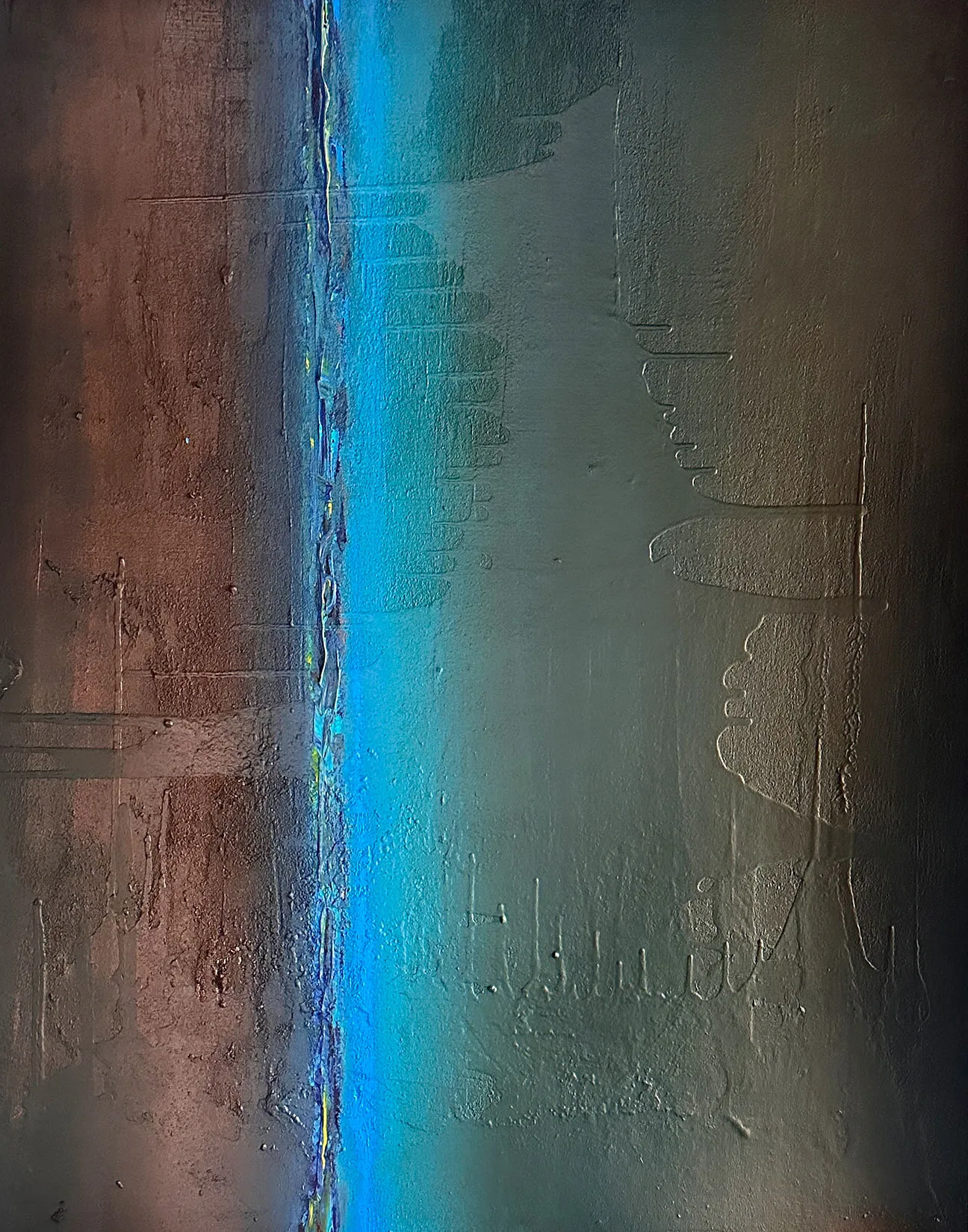 THE MAGIC OF SEPARATION, NO. 10_3, 80 X 100 CM, ACRYLIC ON CARDBOARD, 2023