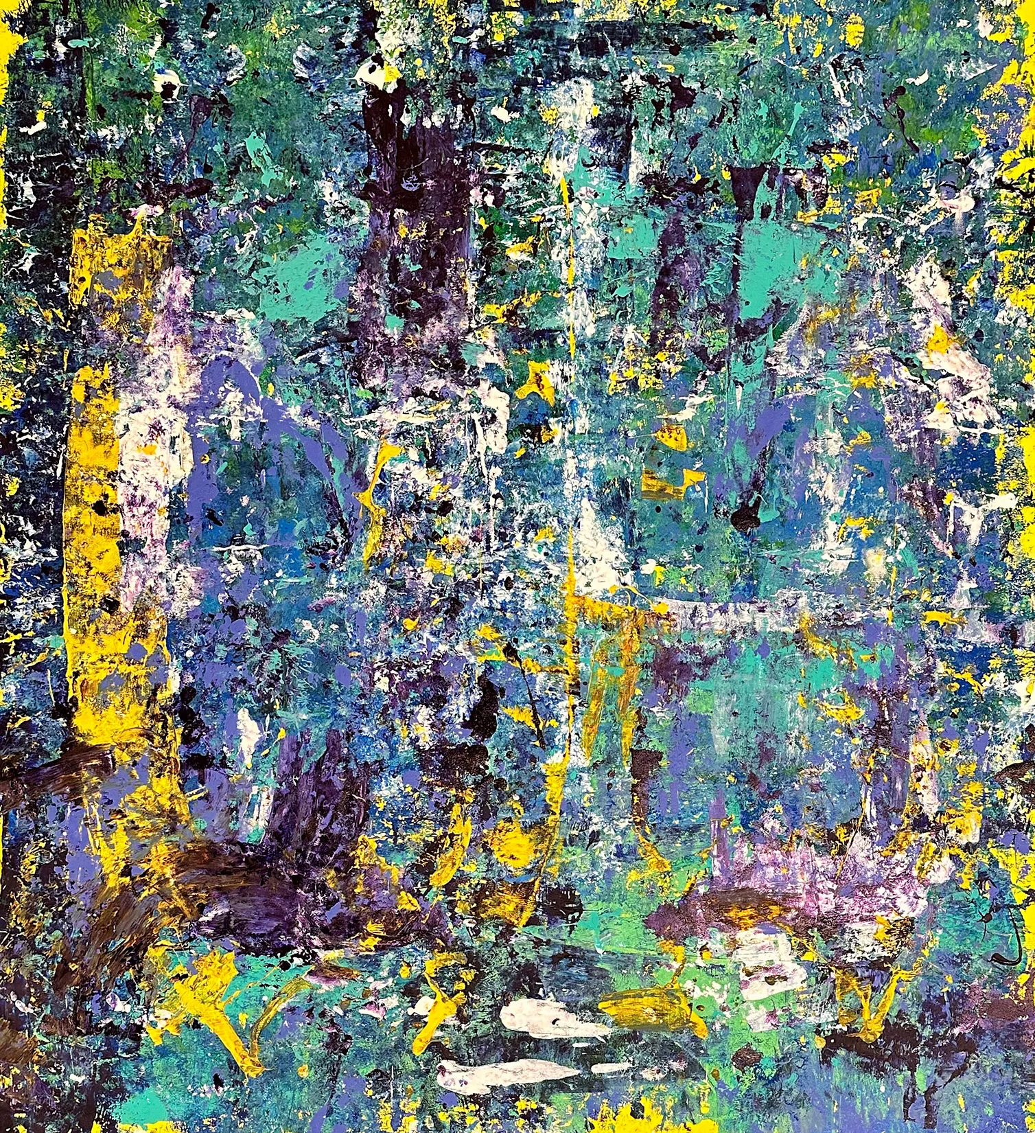 LAID TRANSITIONS, NO. 23_A, 150 X 168 CM, ACRYLIC ON CANVAS, 2024