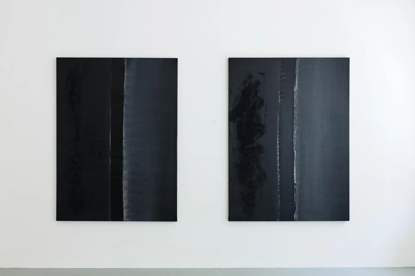 Two dark paintings by FH Fischer